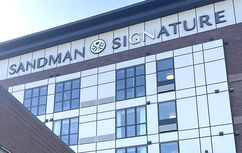 Crystal Windows provides energy-efficient windows for Sandman Signature Hotel